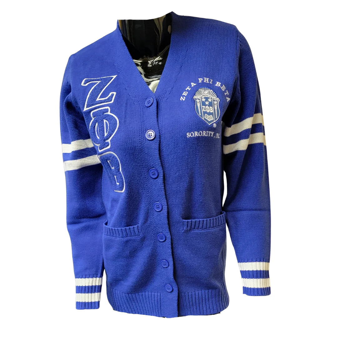 Zeta Varsity Cardigan – The Crossing Box