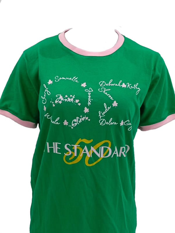 TS 50th Green Ringer Shirt