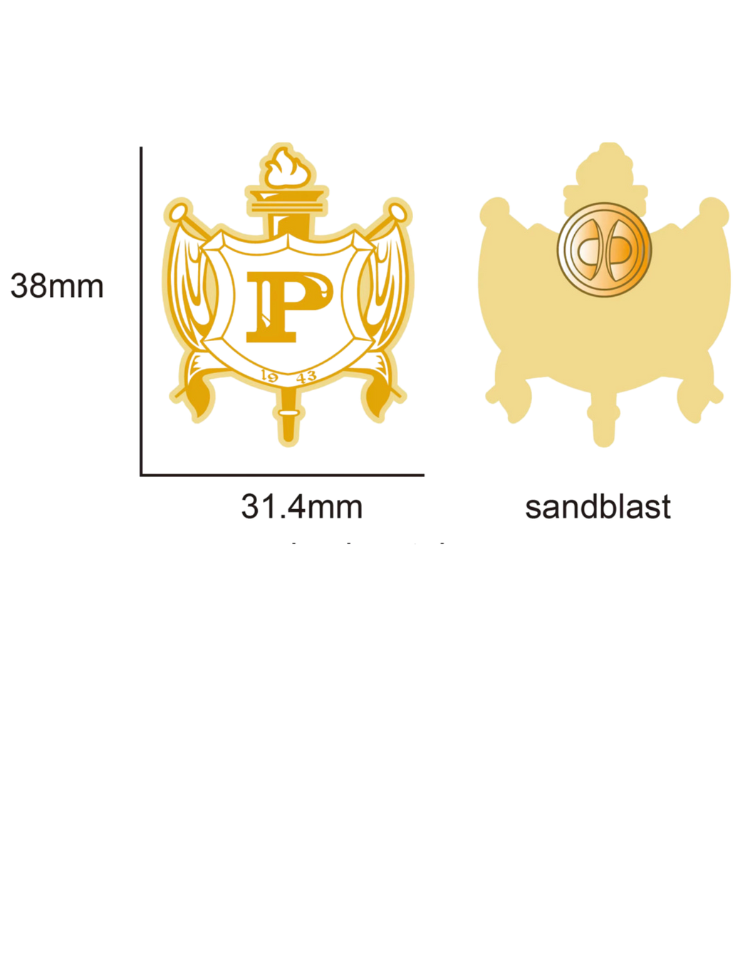 Philo Shield Lapel Pin