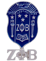 Zeta Shield and Letters Lapel Pin